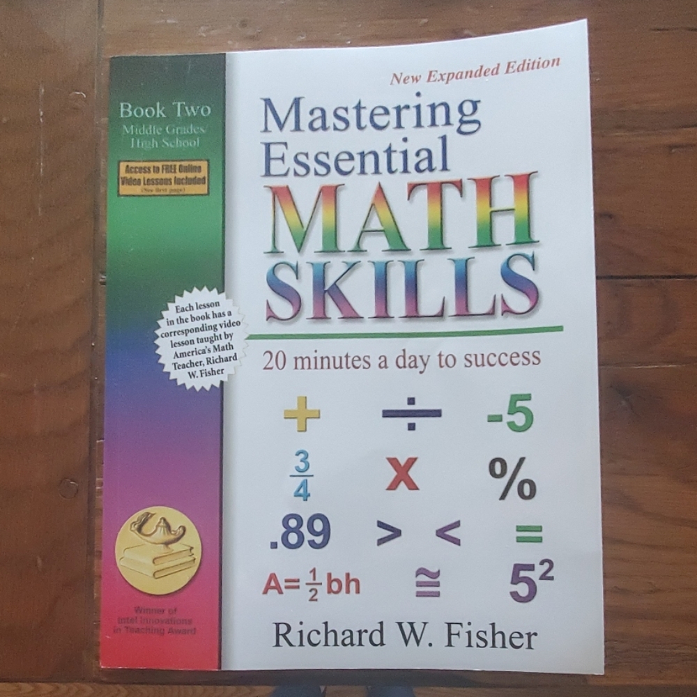 2 test prep manuals for middle/high school